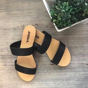 Flat Slip on Sandals. Brand new in box.